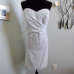 David's Bridal- Perfect short fitted lace dress 20